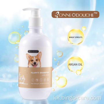 Түйінуге қарсы Fluffy Shine Dog душқа арналған гель